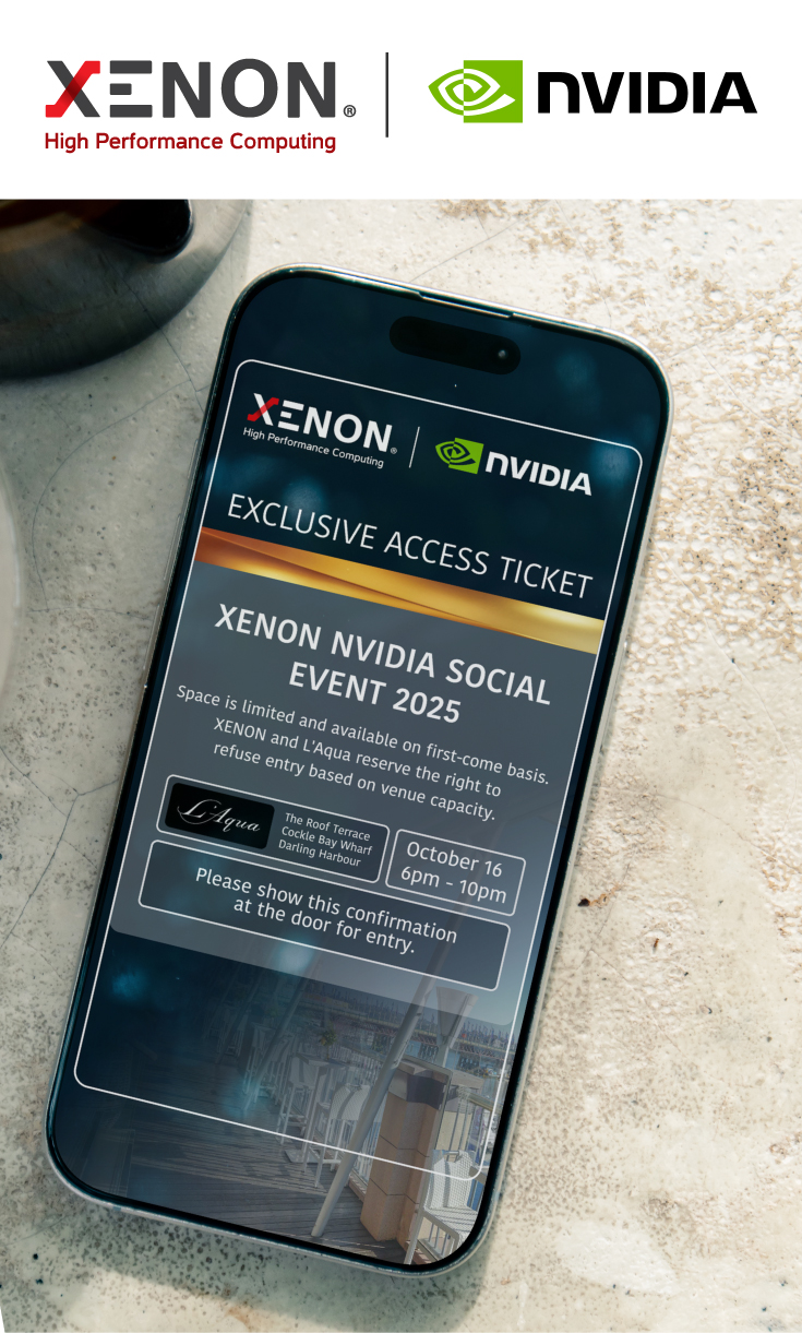 XENON NVIDIA AI Day Ticket Mockup